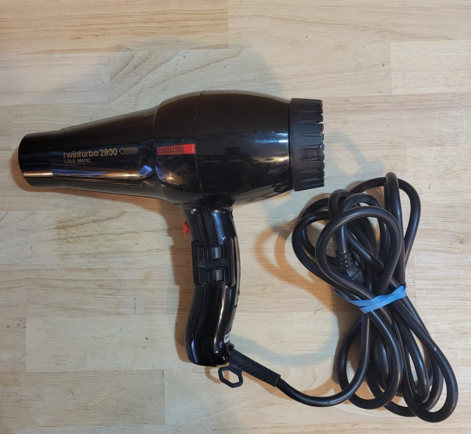 Secador de Pelo Soplado Twin Turbo 2800 Cold Matic Profesional Sin Boquilla Usado MIRAR Foto 2 de 4