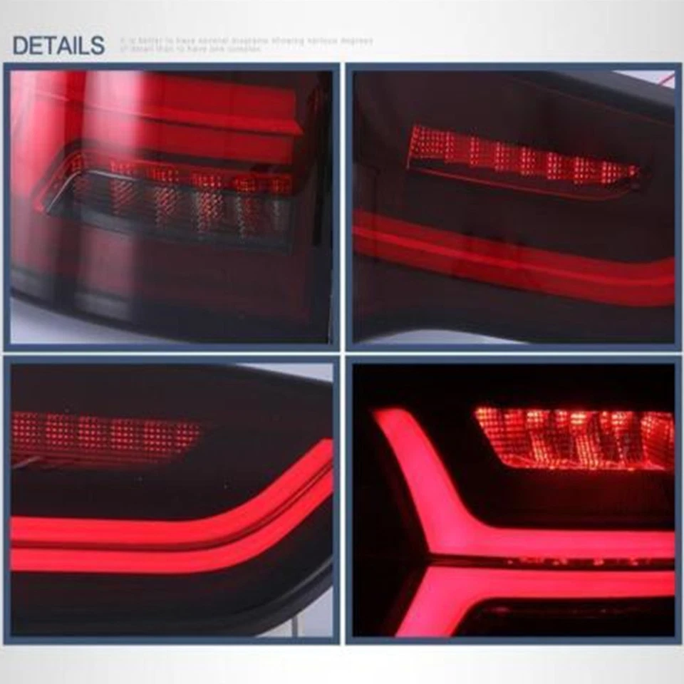Par de lâmpadas traseiras de LED vermelhas para 2009-2014 Mitsubishi Montero Sport Smoke - Imagem 4 de 4
