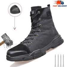 New Work shoes for Man Anti-Punctur Anti shock new steel toe shoes all-season