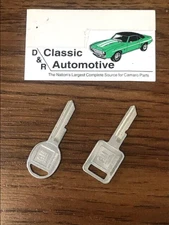 Original NOS vintage GM Keys 69 Camaro Chevelle Nova Impala square + oval E + H