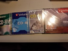 Lot of 4 CD-R / W 52x 700MB 80 min memorex Verbatim see pics