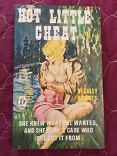 Sleaze Vintage Pb gga, Hot Little Cheat by Roberts, Bachelor Book 513, 1966, NF