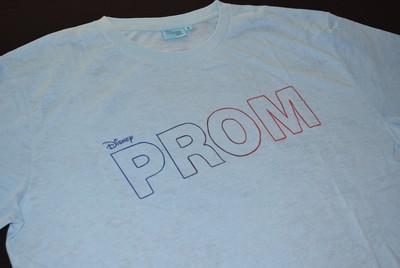 Prom T-Shirt Film Movie Promo 2011 Teen Romantic Comedy Disney Blau S XL Neu NEW