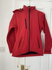 Result Core Size 10 S Waterproof Jacket Red With Detachable Hood Vgc