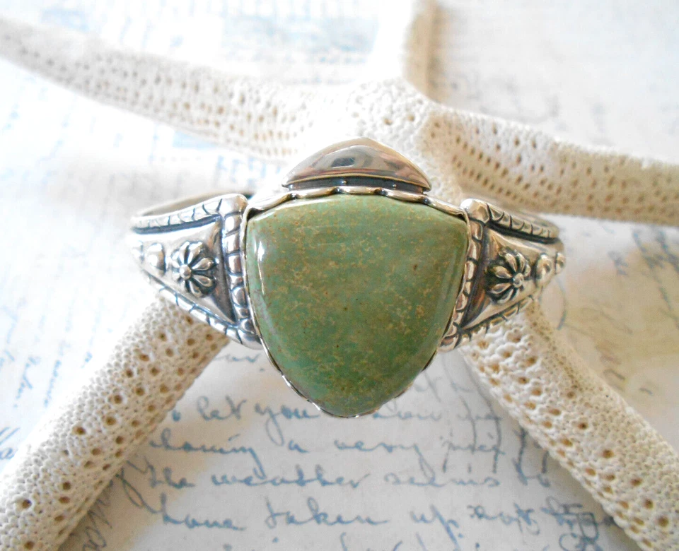 Brazalete Relios Carolyn Pollack verde esterlina turquesa K5979K Foto 3 de 4