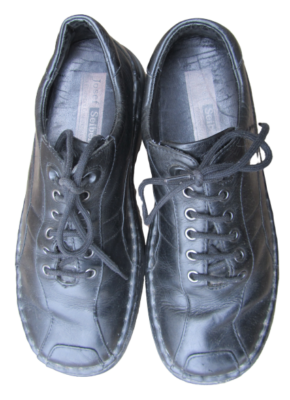 MENS Josef Seibel 44 SHOES Black Leather Oxford Casual  display picture 2