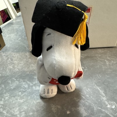 Graduation Snoopy Standing Plush Peanuts
