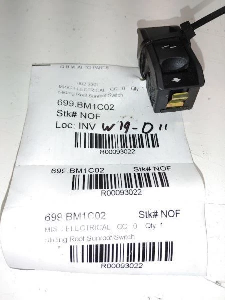 2002 BMW 330I Sliding Roof Sunroof Switch - Изображение 3 из 3
