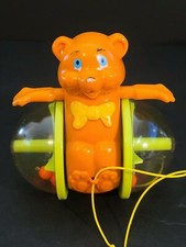 1978 FISHER PRICE #642 PULL TOY BEAR POPPIN BALLS KIDS VINTAGE PULL TOY