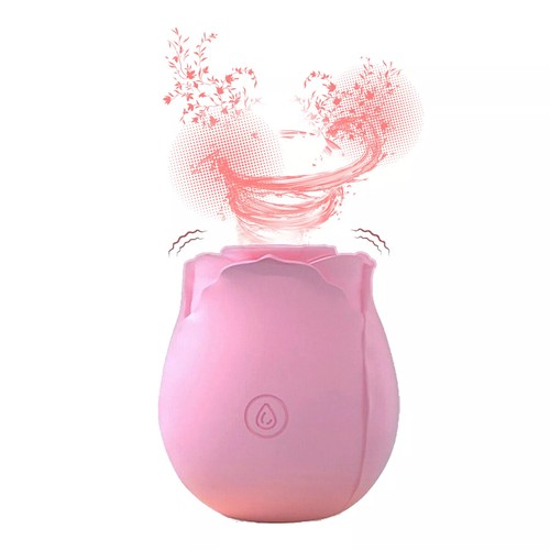 Rose Shape Sucking Vibrator Clitoral G-spot Suction Sex Toy 10 Speed WaterProof - Picture 16 of 38