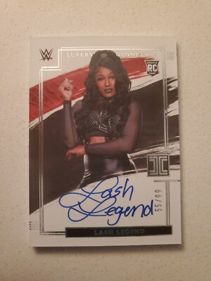Lash Legend 2022 Panini Impeccable WWE Rookie Autograph SA-LLG #d 55/99