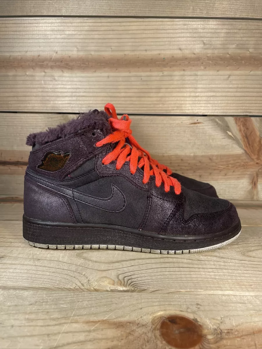 RARE Nike Air Jordan 1 Retro High Premium GS Port Wine Shoes Sz 5Y /  Women’s 6.5