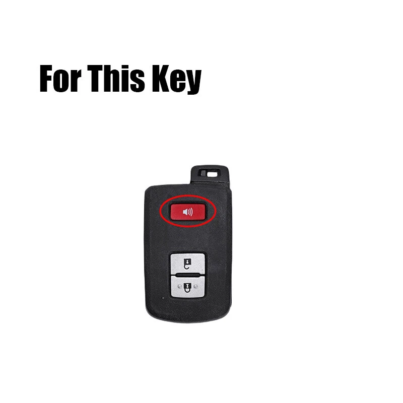 Zinc Alloy Leather Car Key Case Cover For Toyota Avalon Tacoma Camry Corolla Foto 2 de 4