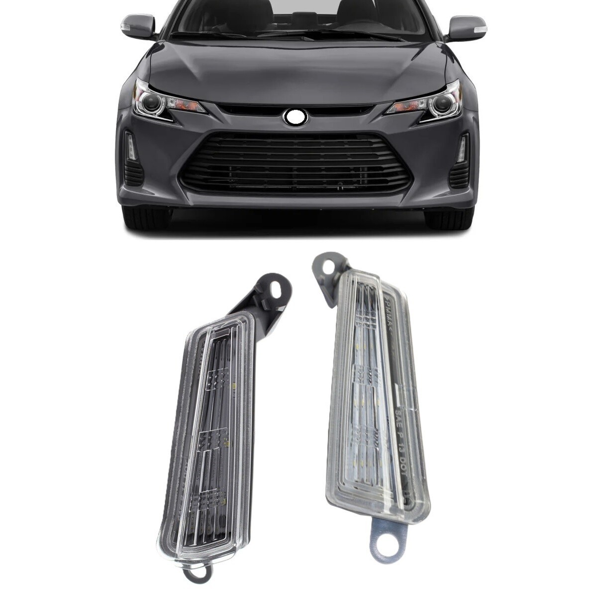 For Scion tC Front Signal/Corner Light 2014-2016 Pair CAPA