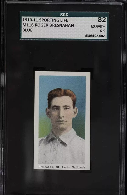 1910 M116 Sporting Life Roger Bresnahan blauer Hintergrund SGC 6,5 "EXMT+" HOF SELTEN