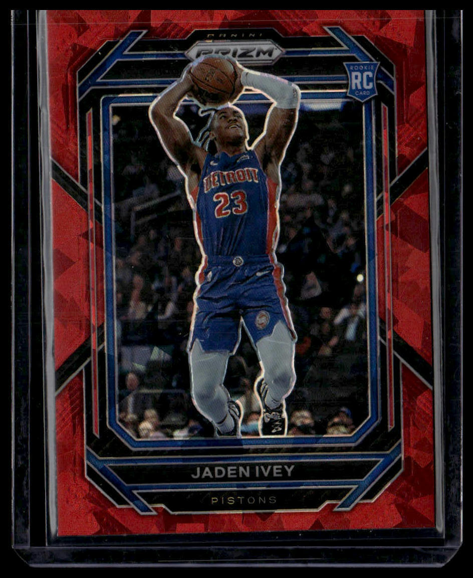 2022-23 Panini Prizm #256 Jaden Ivey Prizms Red Ice Rookie Card RC