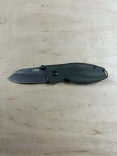 CRKT Blade HQ Exclusive Squid 2490ODK - Green Micarta - Smokewash D2