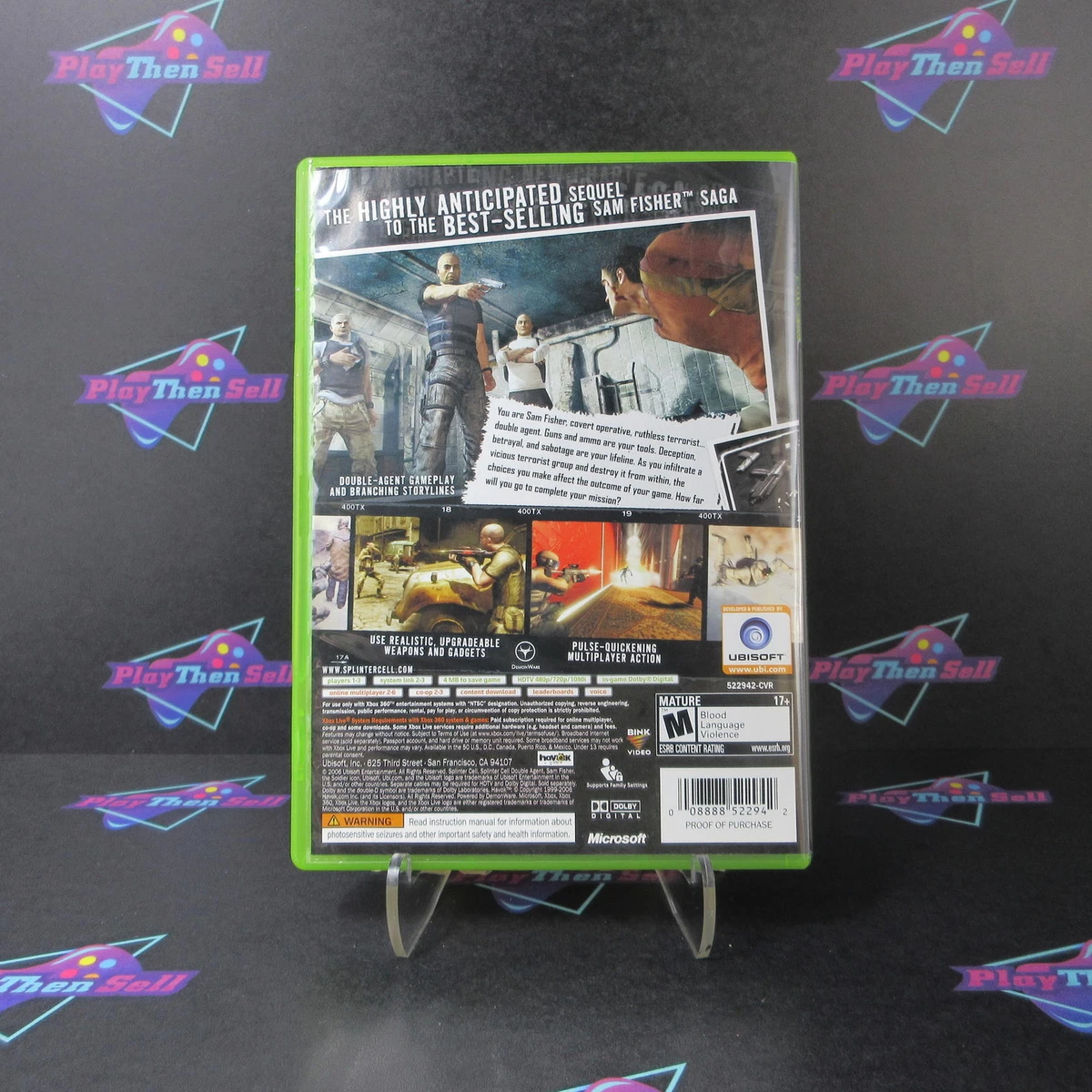 Tom Clancy's Splinter Cell:Double Agent BOX 360 USED Tested Work-no manual 8888522942