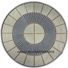 1.8M  ROTUNDA TILED CIRCLE PAVING PATIO SLABS STONE  [DELIVERY  EXCEPTIONS ]