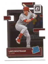 2022 Panini Donruss Optic Cardinals Lars Nootbaar Rated Rookie Card #68. rookie card picture