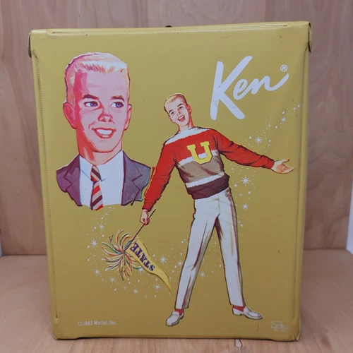 Vintage Mattel 1960’s Ken Doll, Original Case and Original Clothing,