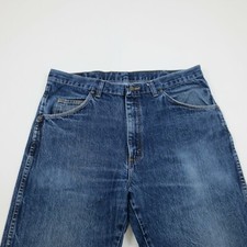 Vintage Wrangler Jeans 36x31 Mens Made in USA Regular Straight Blue Denim LW6-49