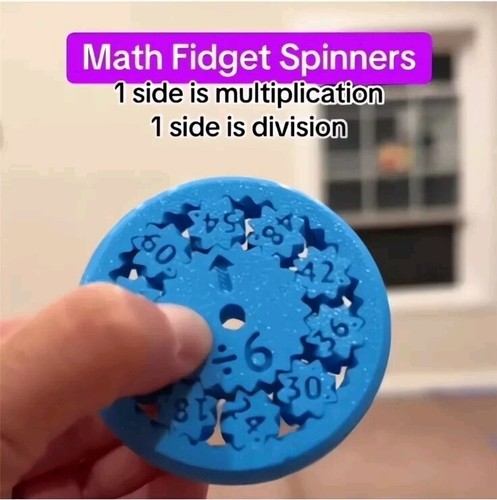 Mathe Handschmeichler Spinner zum Lernen Multiplikation/Division Spinner Spielzeug für... - Bild 7 von 16