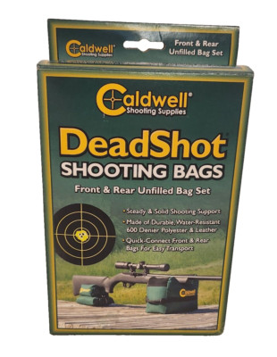 Caldwell 248885 DeadShot Shooter's Bag Empty Front and Rear Bag Dark Green