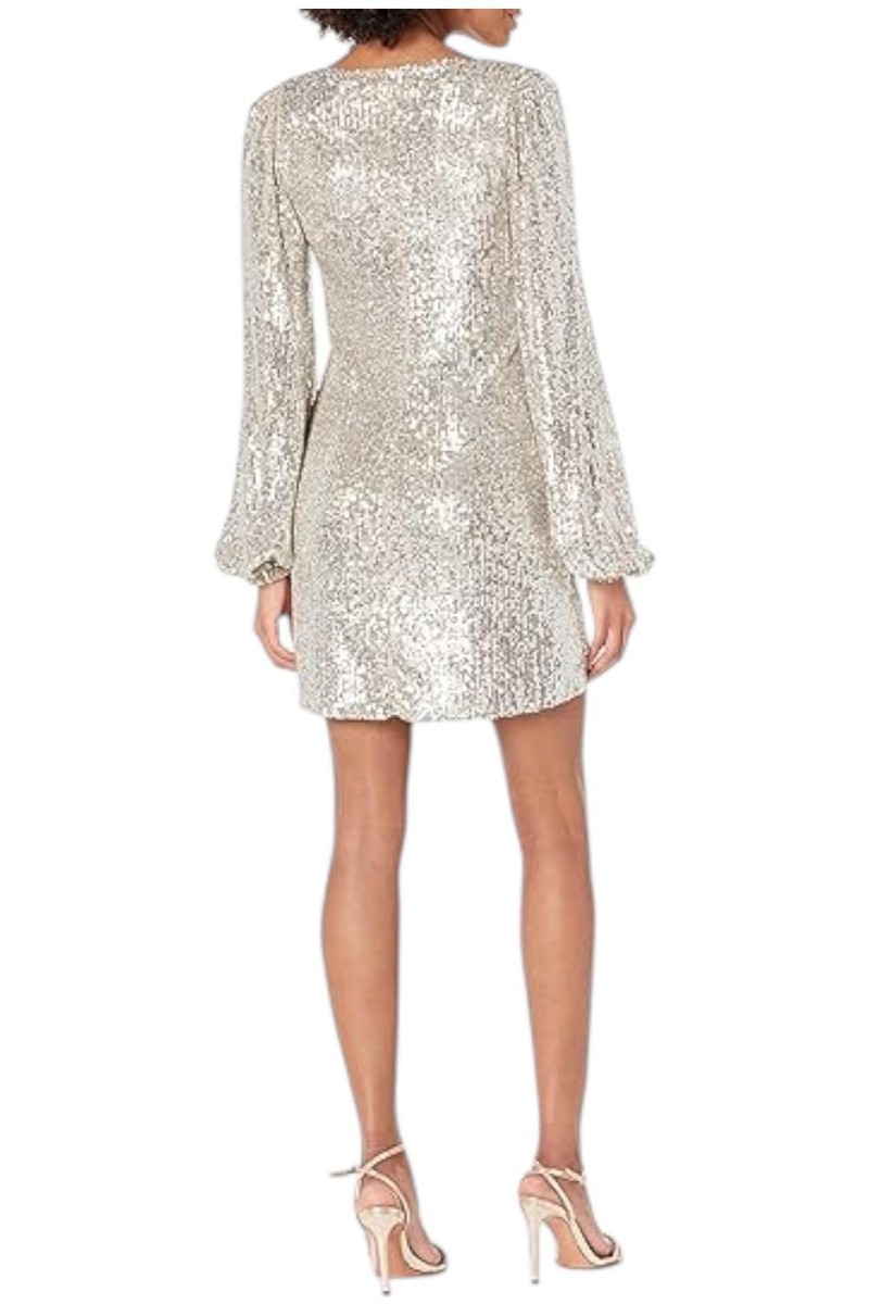 cicely mini dress in sequin multi LoveShackFancy Liria Dress - Honey Shimmer