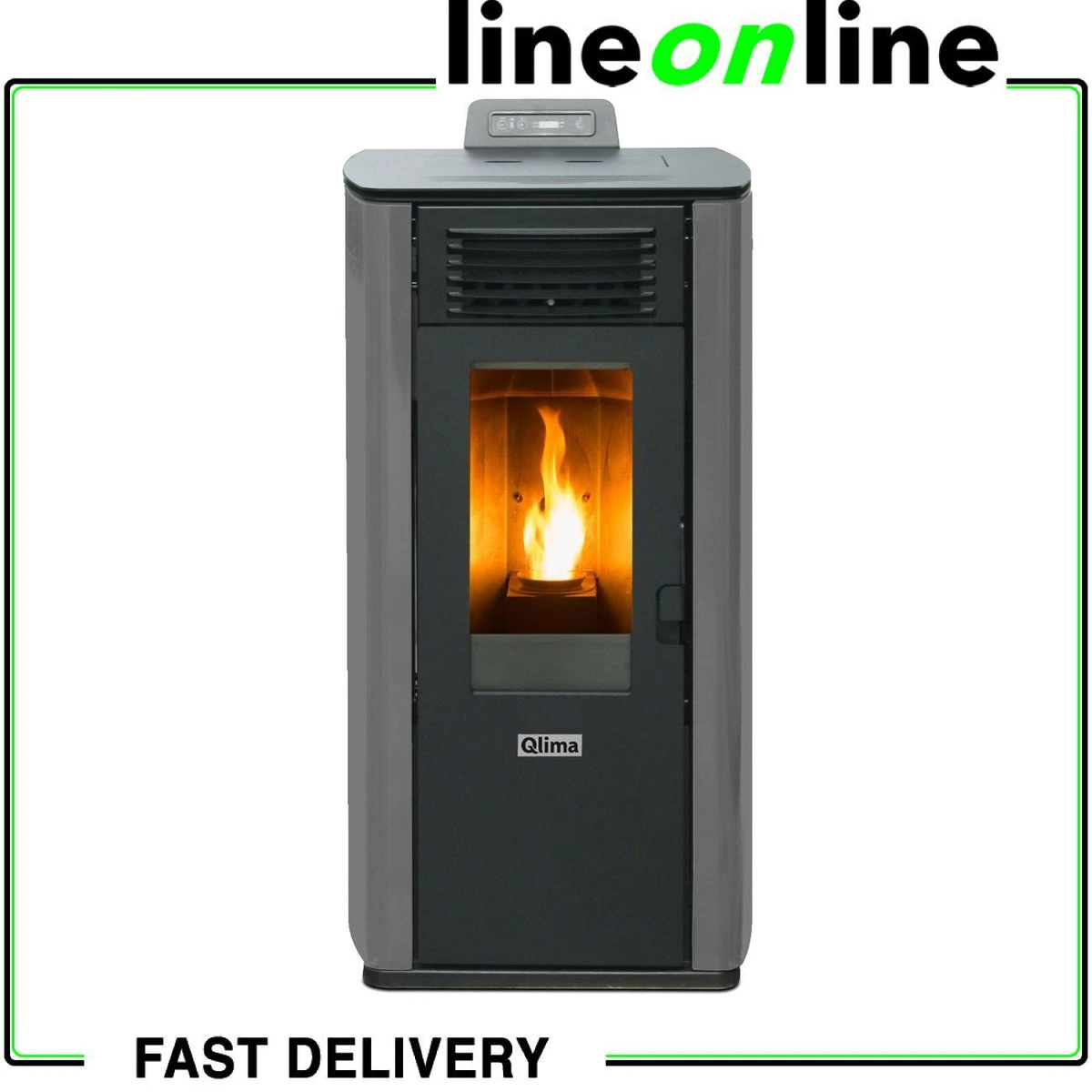 Qlima Fiorina 90 S-LINE Gray Pellet stove 10kW | eBay