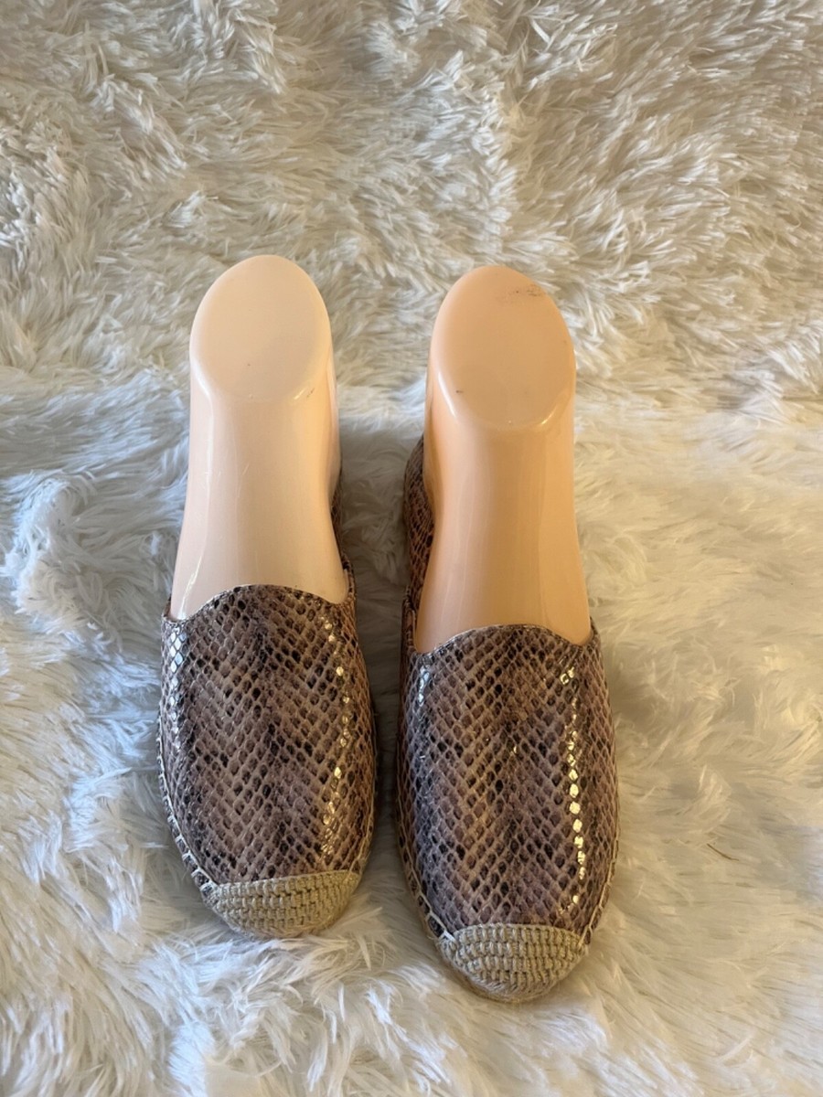 Women's Sam Edelman Kesia Snakeskin Slip On Espadrille Loafer size