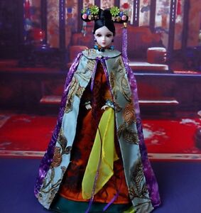 1//6 Scale Chinese Ancient Costumes Barbie Kurhn Doll Traditional Outfit full Set