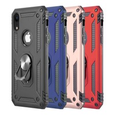 For i-Phone 7 8 Plus Armor Shockproof Magnetic Ring Stand Cover Case