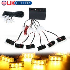 12V 18LED Amber Strobe Flashing Light Recovery Truck Breakdown Kits Truck Lorry