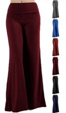 Soft PREMIUM FABRIC High Waist Wide Leg Palazzo PANTS S XL