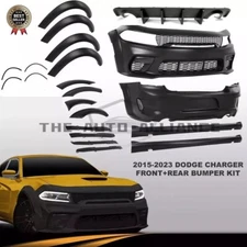 Fit 2015 - 2023 Dodge Charger Widebody Kit SRT Front and Rear Bumper Body Kit