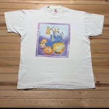 Vintage 90s Southwestern Native American Art Painting Pots Graphic Shirt USA XL
