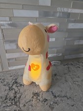 Fisher Price Giraffe Soothe and Glow Yellow Music Light Plush 9" Baby 2013 Works