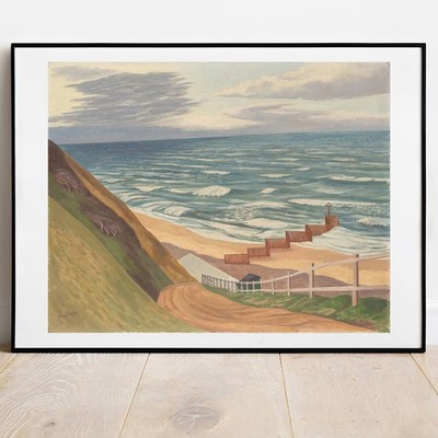 Kunstdruck John Nash The Breakwater Giclée Poster Galerie Wandbild Gemälde