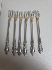 Oneida Brahms Community Silver Plate Flatware Set 6 Seafood Forks