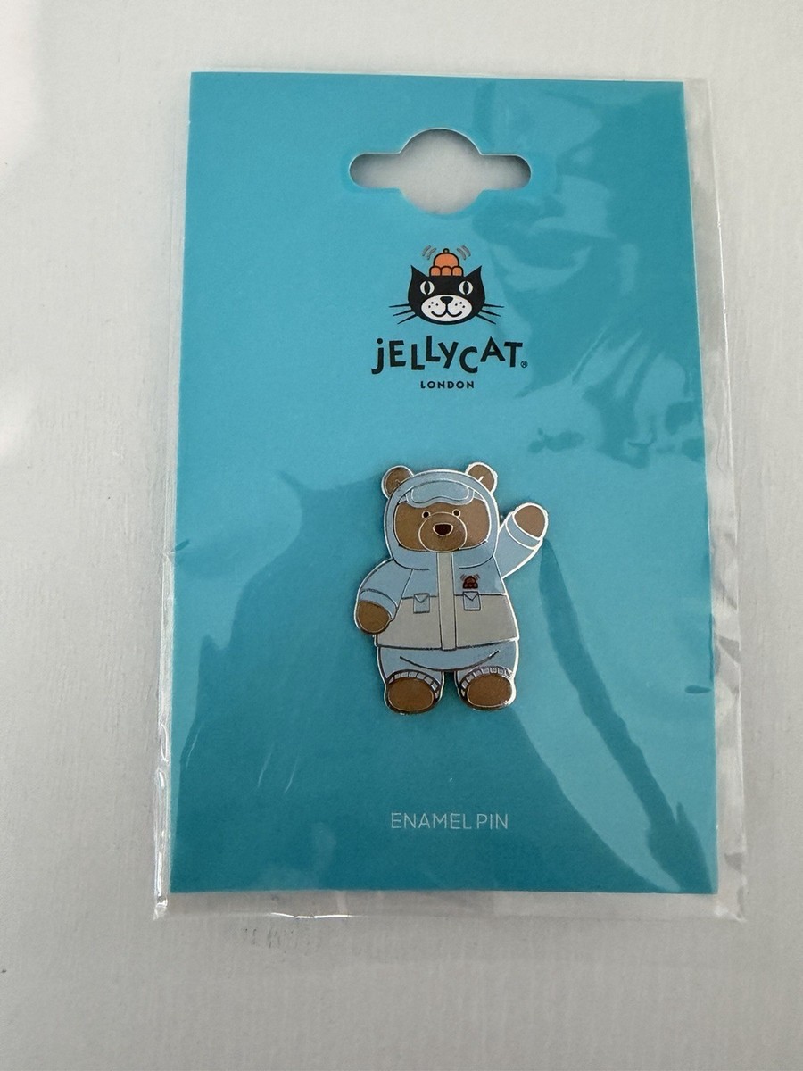 AUTHENTIC Jellycat Official Bartholomew Bear Snow Suit enamel pin