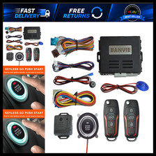 Car Alarm System with Remote Start Push to Start Button