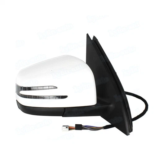 Right Side White Mirror W/ Blind Spot For 2012-15 Mercedes Benz W166 ML350 ML450