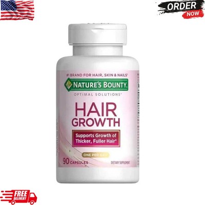 Nature s Bounty Growth Hair Supplement Support   Optimal Vitamins, 90 Capsules