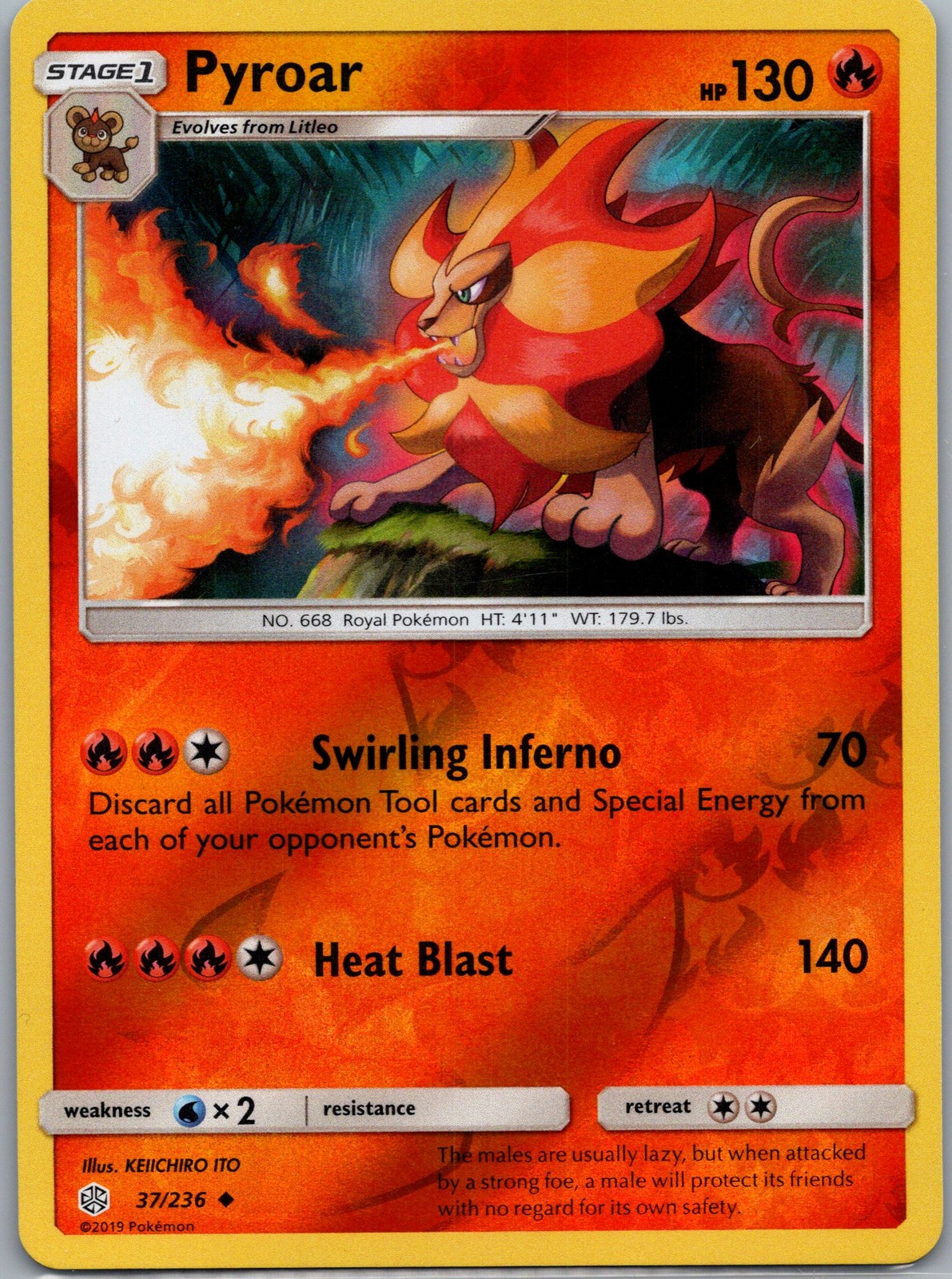 Pyroar - SM - Cosmic Eclipse #37/236