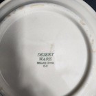 Two Cream-colored Restaurant Ware Plates With Reddish-brown Banding — photo 4