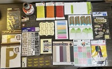 Mixed Lot Scrapbooking Supplies Junk Journaling Papers Stickers Washi