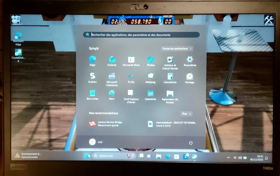 Lenovo Thinkpad T480s Core i5 8350u/SSD M2 512Go/Ram 20Go/Azerty Rétro/ full HD - Photo 3/4