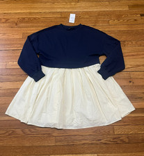 Pretty Garden Long Sleeve Fit and Flare Shirt Dress Women's Size Medium NWT