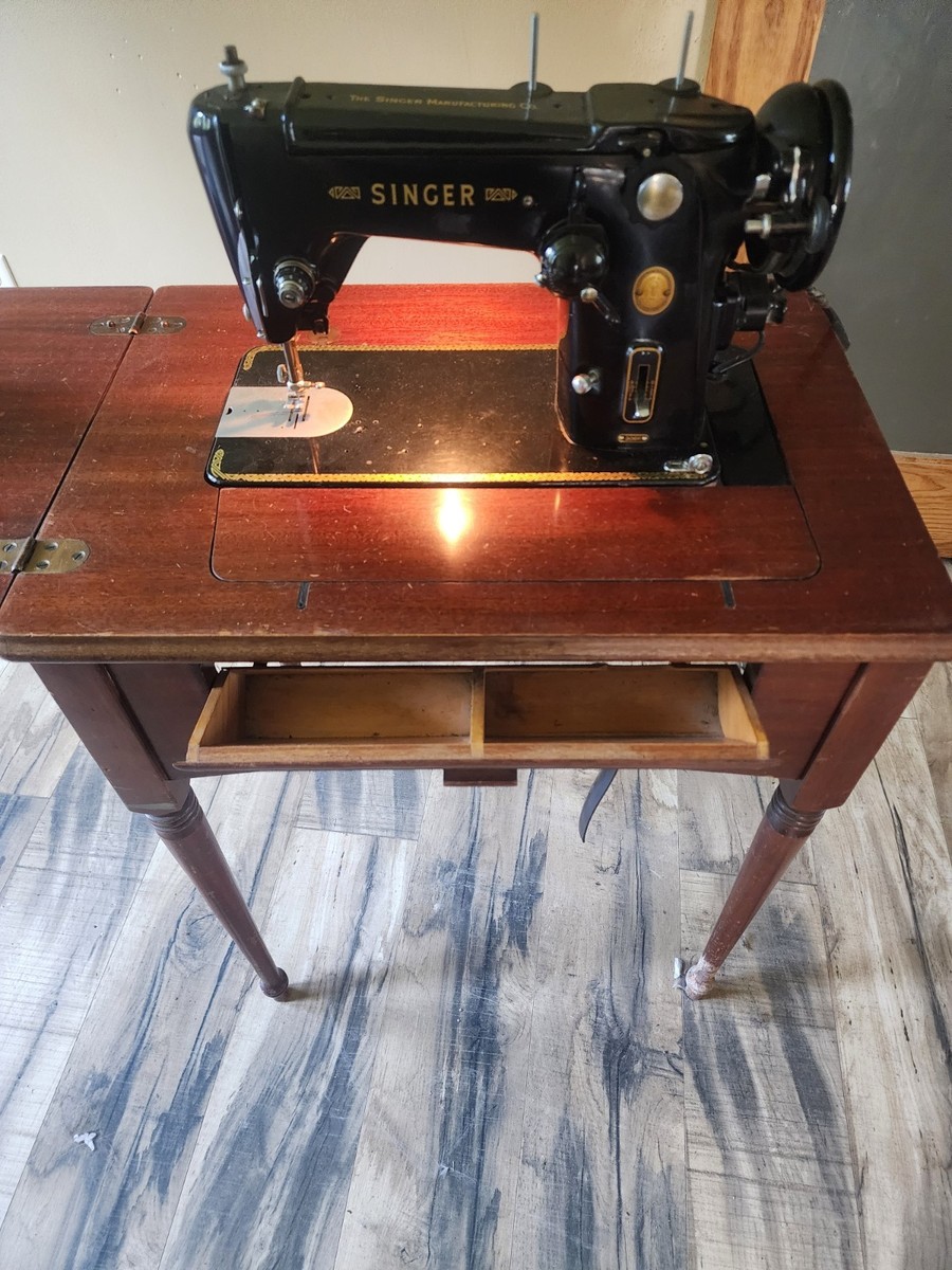 3／31まで出品　アンティークウォーマート Vintage Singer 306 1955 Sewing Machine With Cabinet | eBay